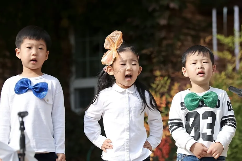 유치원 운동회 촬영